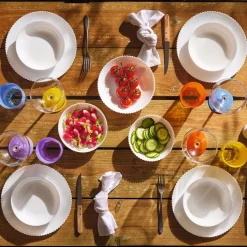 Assiette creuse blanche 20 cm Bloom