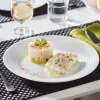 Assiette plate blanche 25 cm Harena