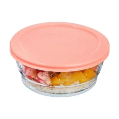Coupelle 110 cl Eat & Joy avec couvercle orange