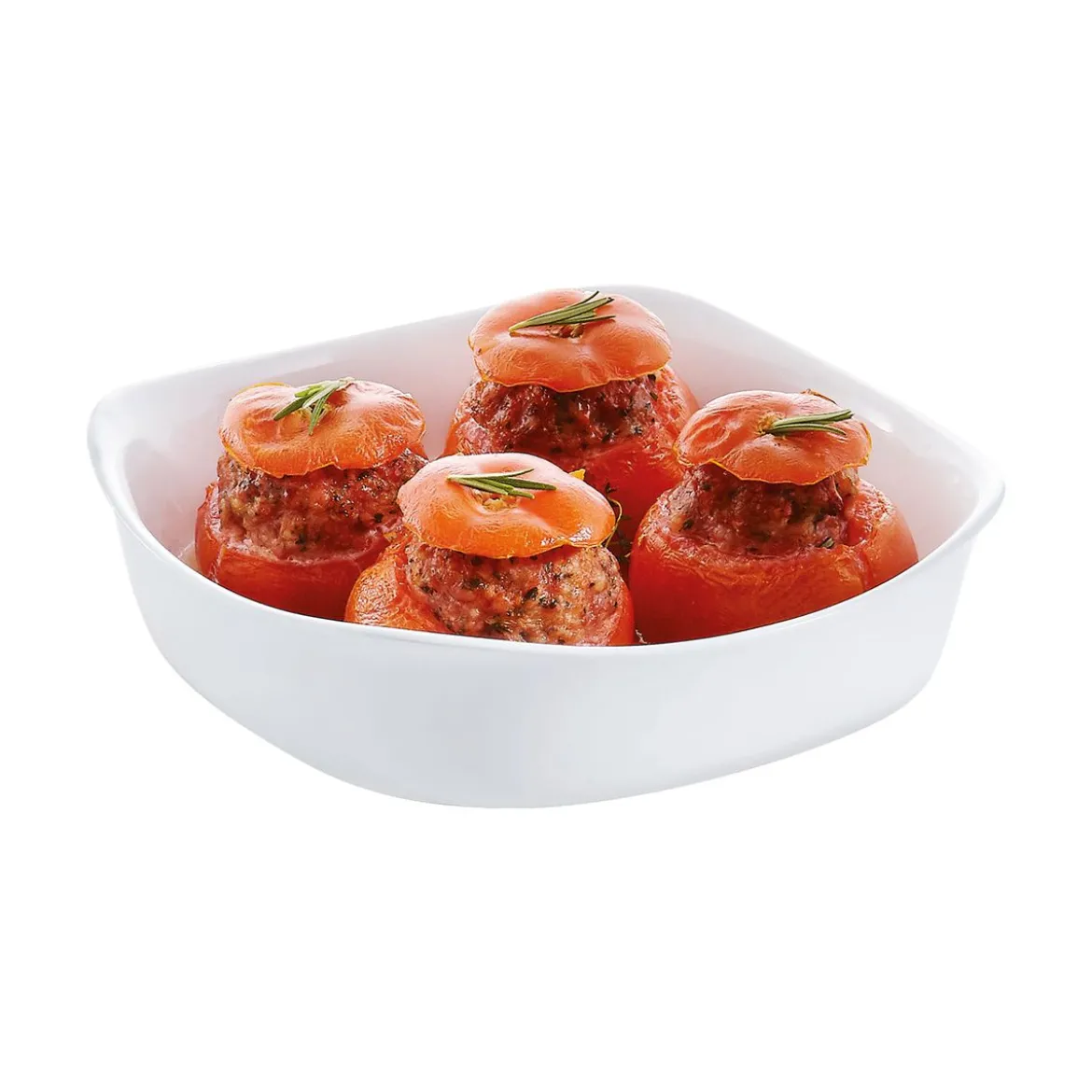 Plat de cuisson blanc 20 x 20 cm Smart Cuisine Carine
